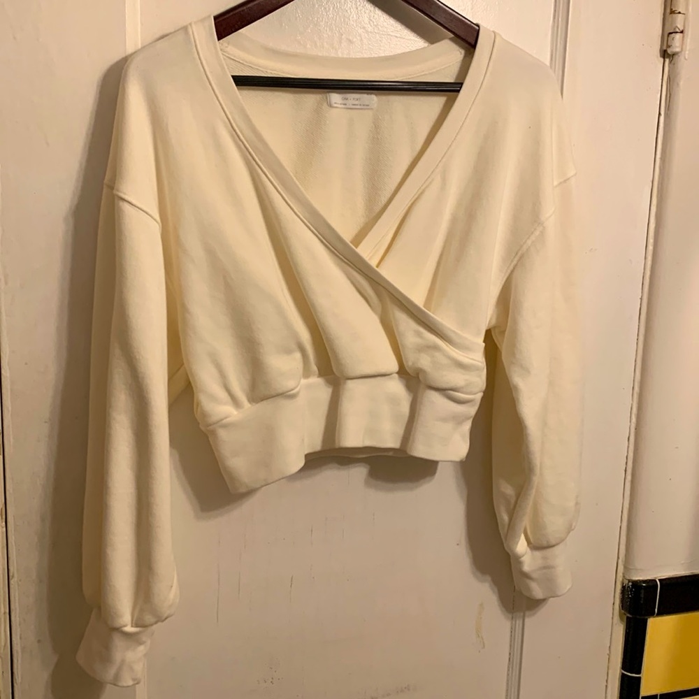 OAK + FORT Crop sweatshirt